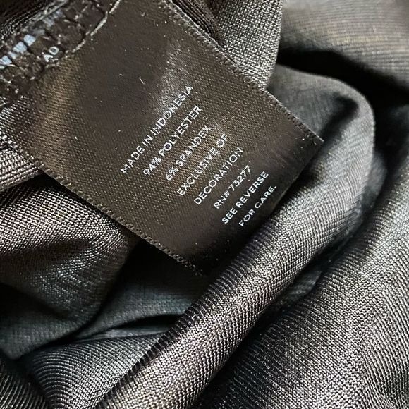 XS SIMPLY VERA WANG Black Velvety Long Sleeve Top Grunge Goth Whimsy Witchy - Picture 6 of 6